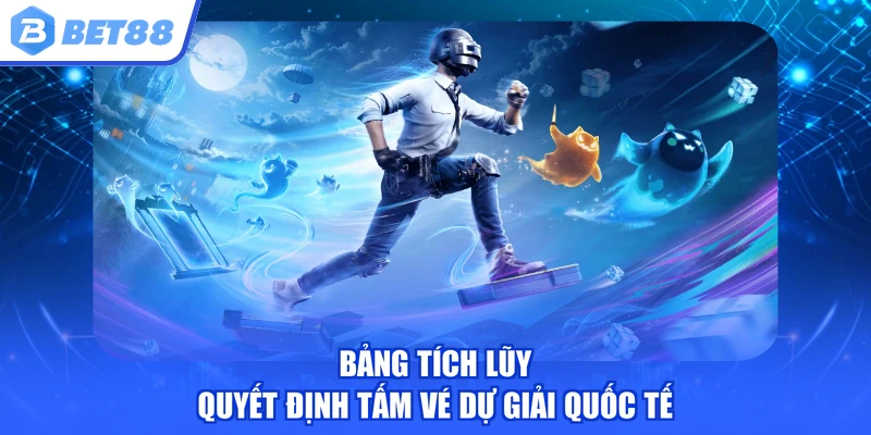 Bảng tích lũy quyết định tấm vé dự giải quốc tế